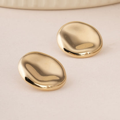 Classic Round Stud Earrings
