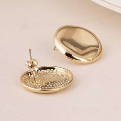 Classic Round Stud Earrings