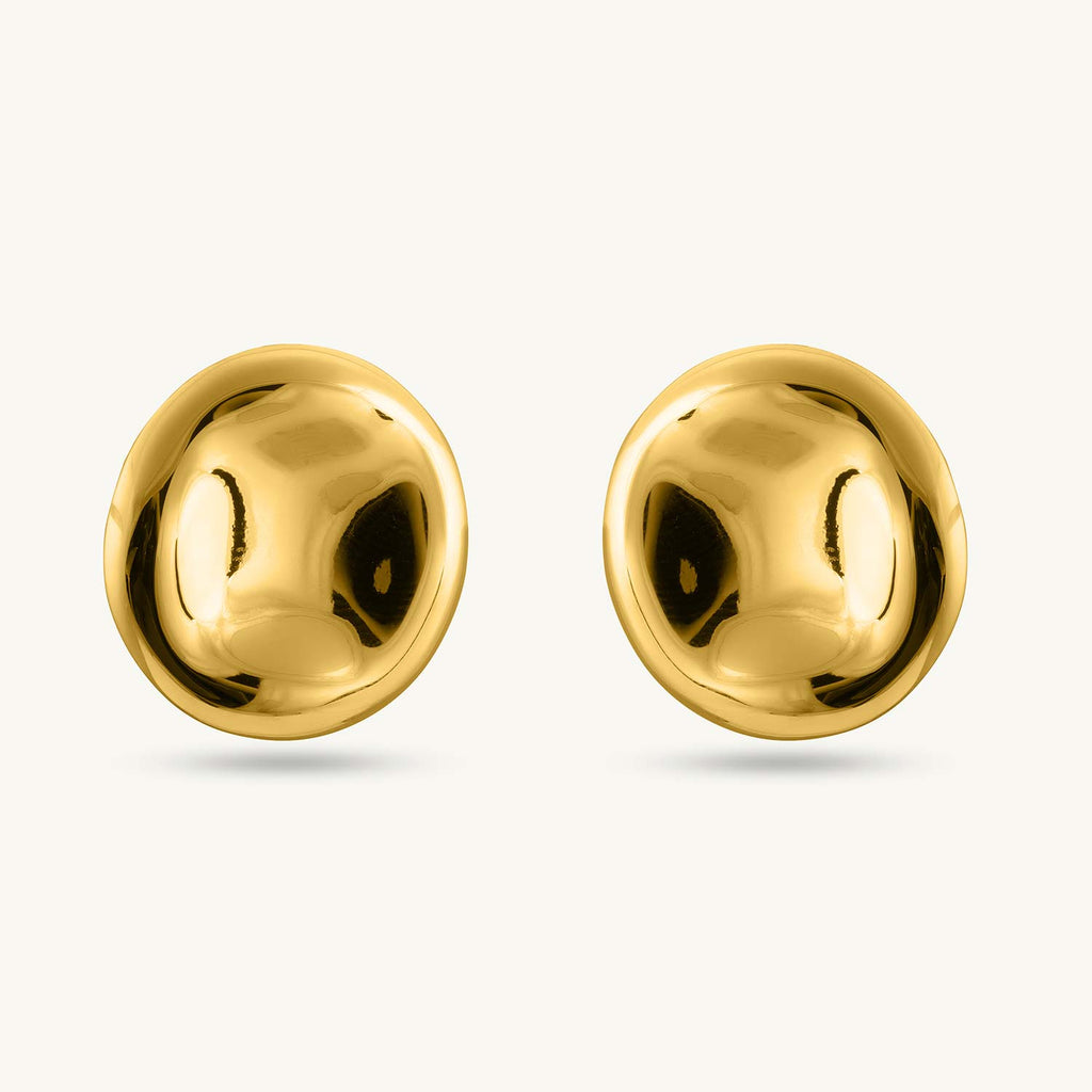 Classic Round Stud Earrings