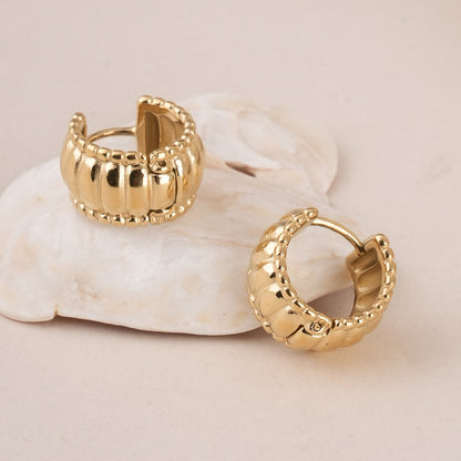 Chunky Hollow Hoop Earrings