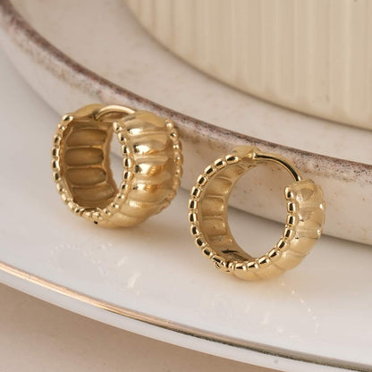 Chunky Hollow Hoop Earrings