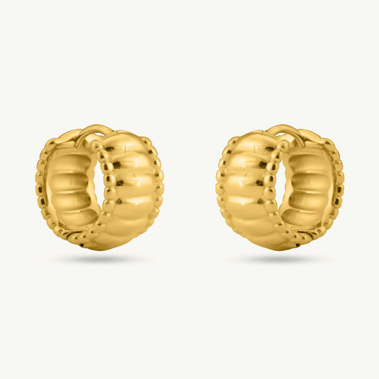 Chunky Hollow Hoop Earrings