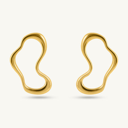 Irregular Wave Drop Earrings
