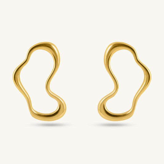 Irregular Wave Drop Earrings