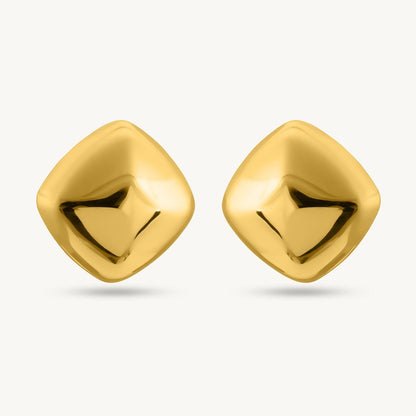 Chunky Cube Stud Earrings