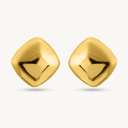 Chunky Cube Stud Earrings