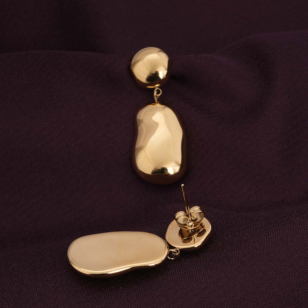 Statement Gold Dangle Earrings