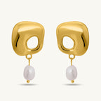 Dangling Pearl Drop Earrings