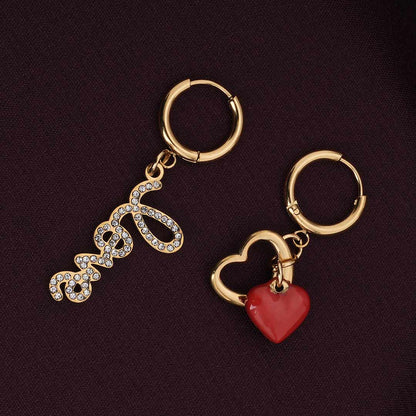 Love Dose Mismatch Drop Earrings