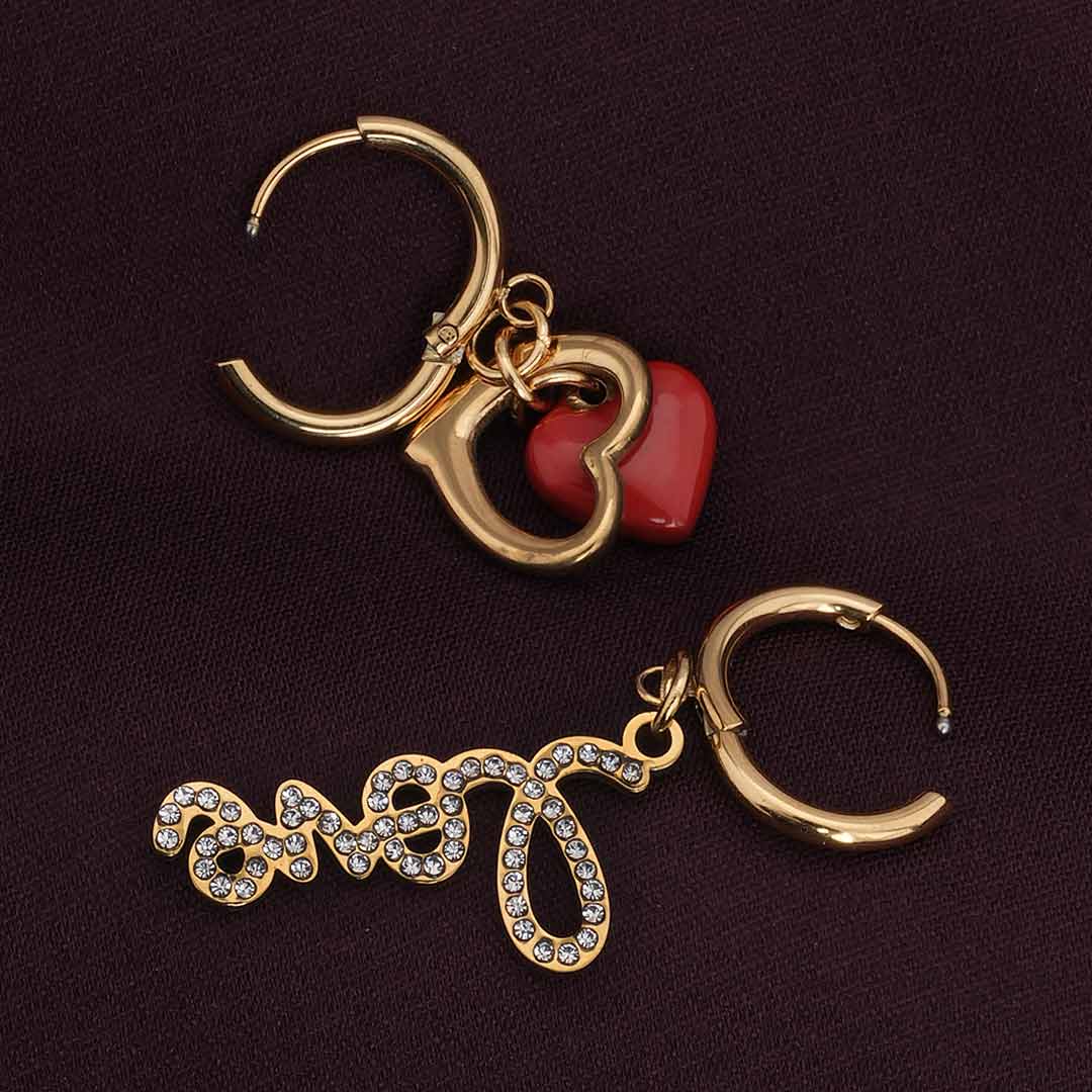 Love Dose Mismatch Drop Earrings