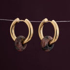 Brown Acrylic Drop Earrings
