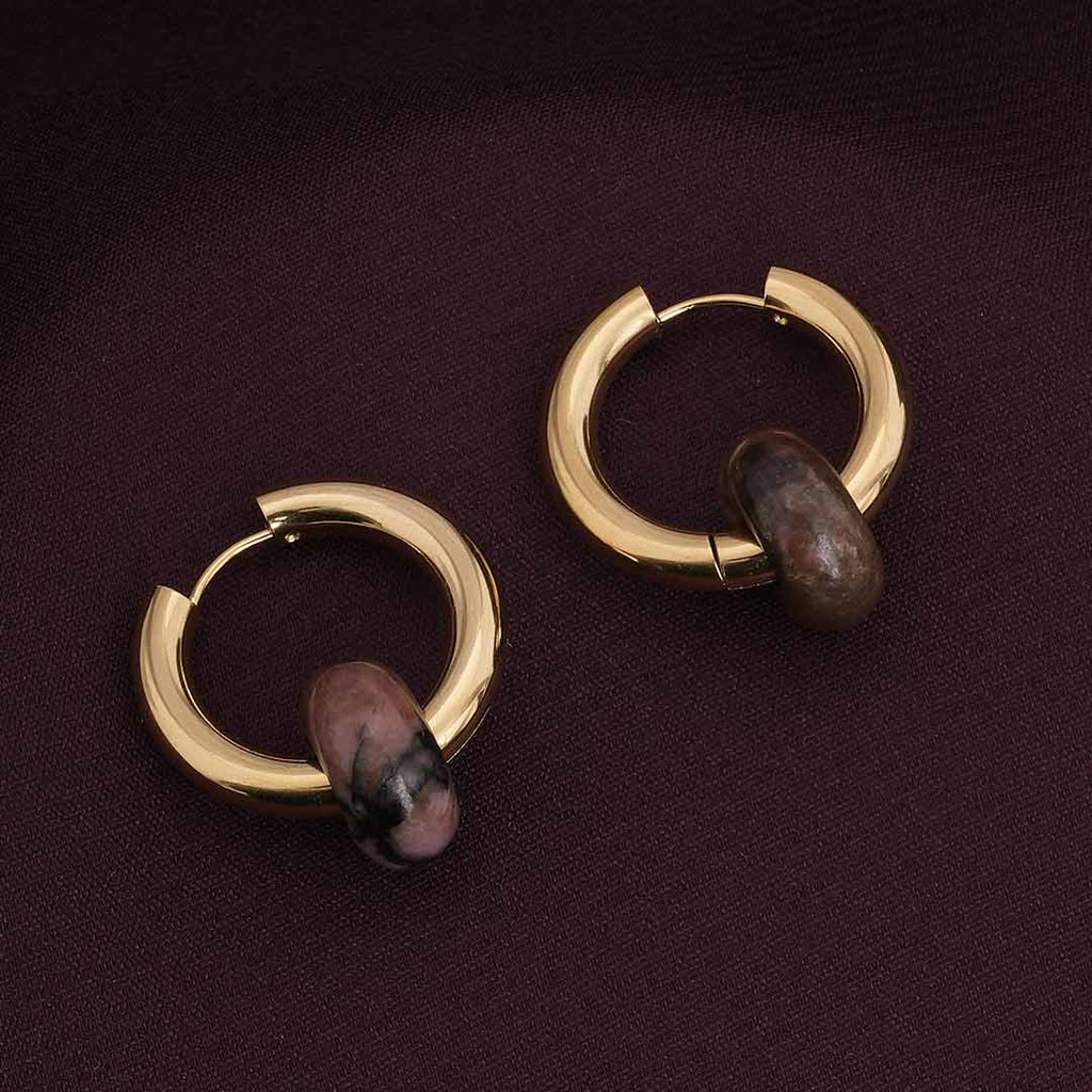 Brown Acrylic Drop Earrings