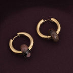 Brown Acrylic Drop Earrings