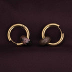 Brown Acrylic Drop Earrings