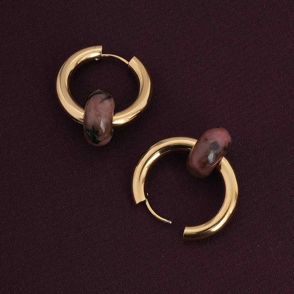 Brown Acrylic Drop Earrings