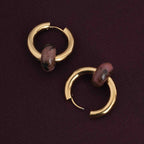 Brown Acrylic Drop Earrings