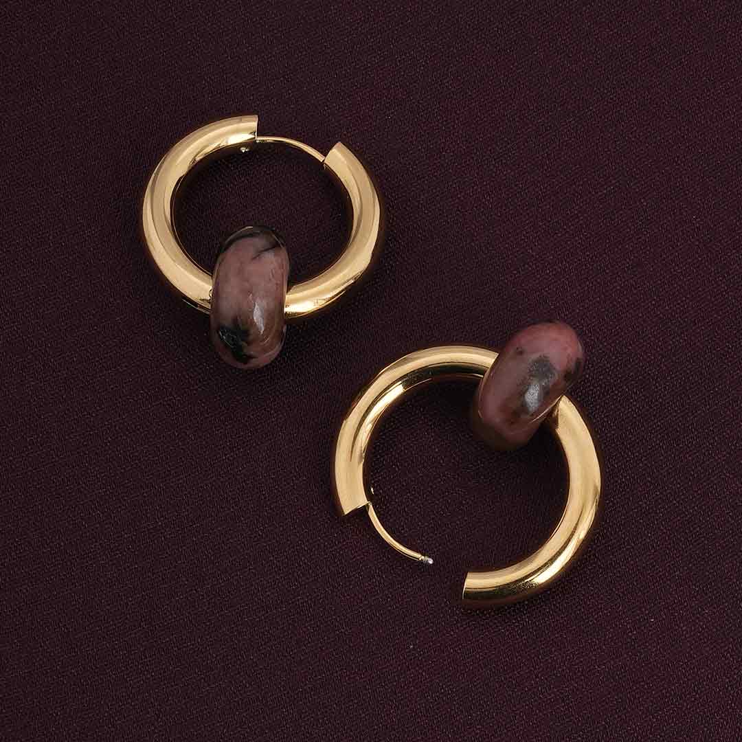 Brown Acrylic Drop Earrings