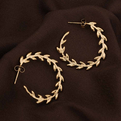 Forest Nymph Hoop Earrings