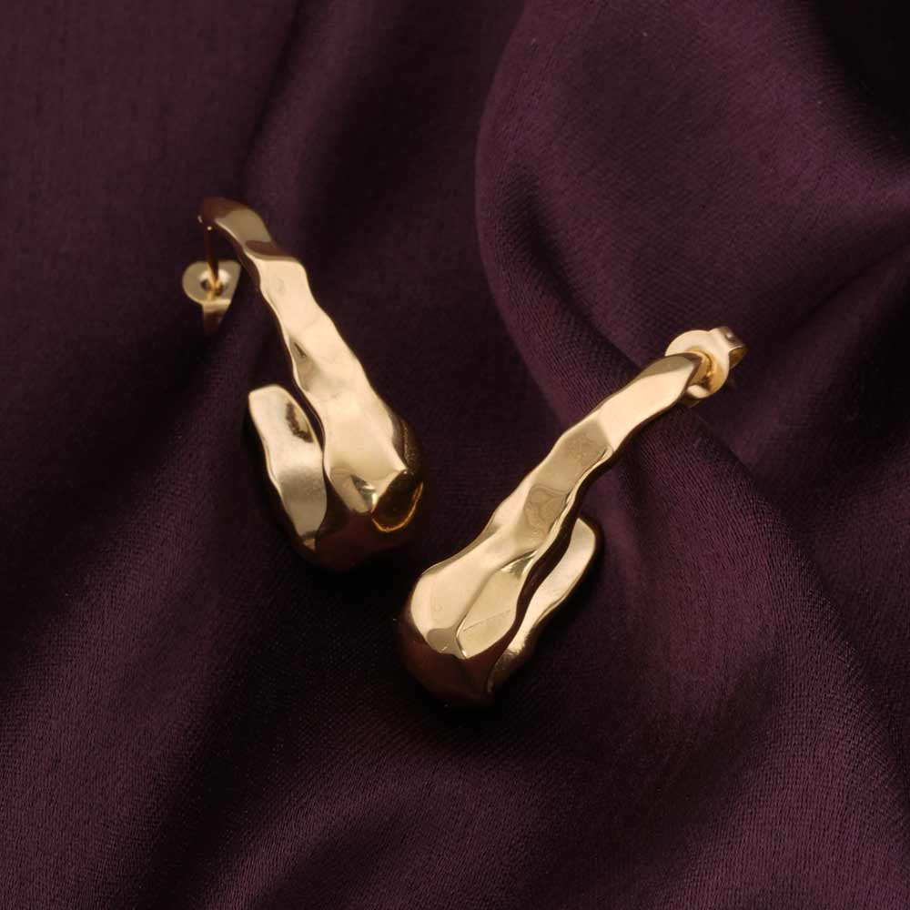 Liquid Gold Hoop Earrings