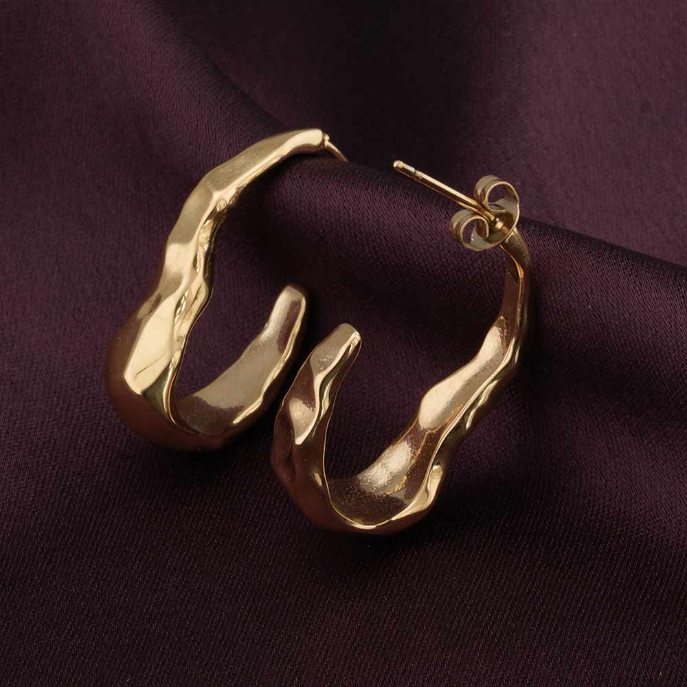 Liquid Gold Hoop Earrings