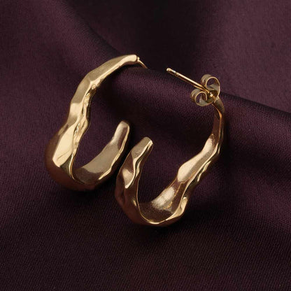 Liquid Gold Hoop Earrings