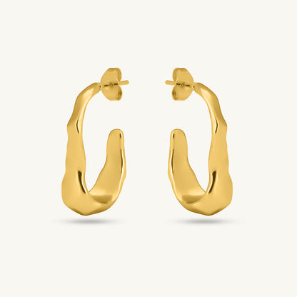 Liquid Gold Hoop Earrings