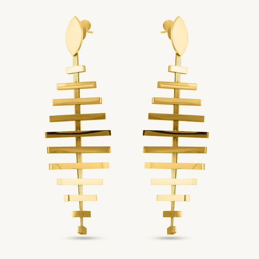 Stacked Bar Earrings
