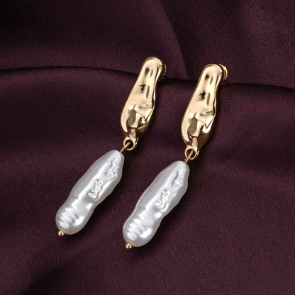 Organic Pearl Earrings