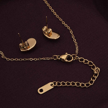 Gold Cashew Jewellery Set