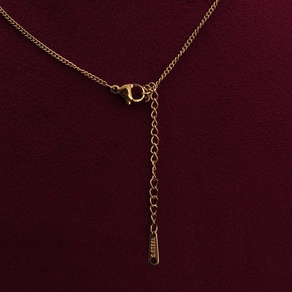 Everyday Exquisite Green Stone Gold Necklace