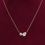 Double Drop Delicacy Gold Chain Necklace