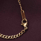 Diamond Dewdrop Brown Birthstone Necklace