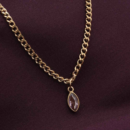 Purple Passion Birthstone Necklace
