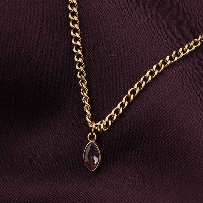 Purple Passion Birthstone Necklace