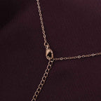 Dual Ring Rose Gold Necklace