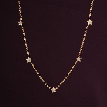 Gold Star Pendent Necklace