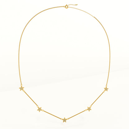 Gold Star Pendent Necklace