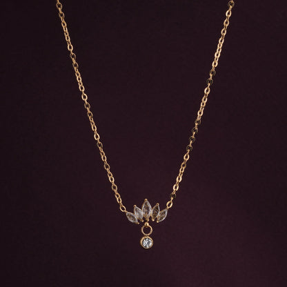 Floral Fantasy Gold Necklace