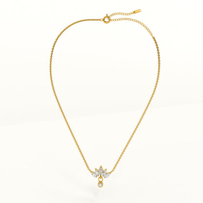Floral Fantasy Gold Necklace