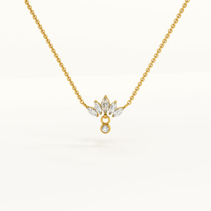 Floral Fantasy Gold Necklace
