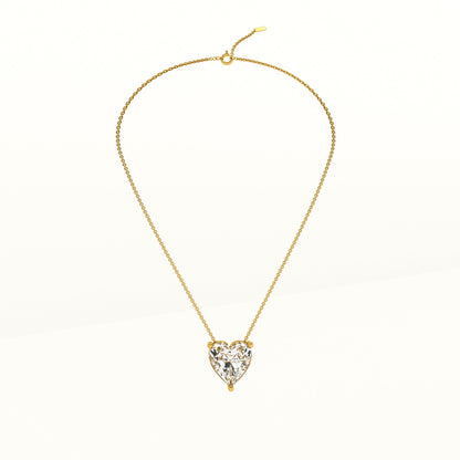 Sparkling Hearts Gold Necklace