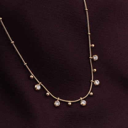 Shimmering Diamond Chain Necklace