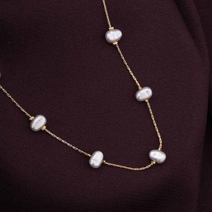 Pearl Perfection Gold Chain Necklace