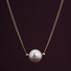 Dainty Pearl Gold Necklace