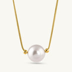 Dainty Pearl Gold Necklace