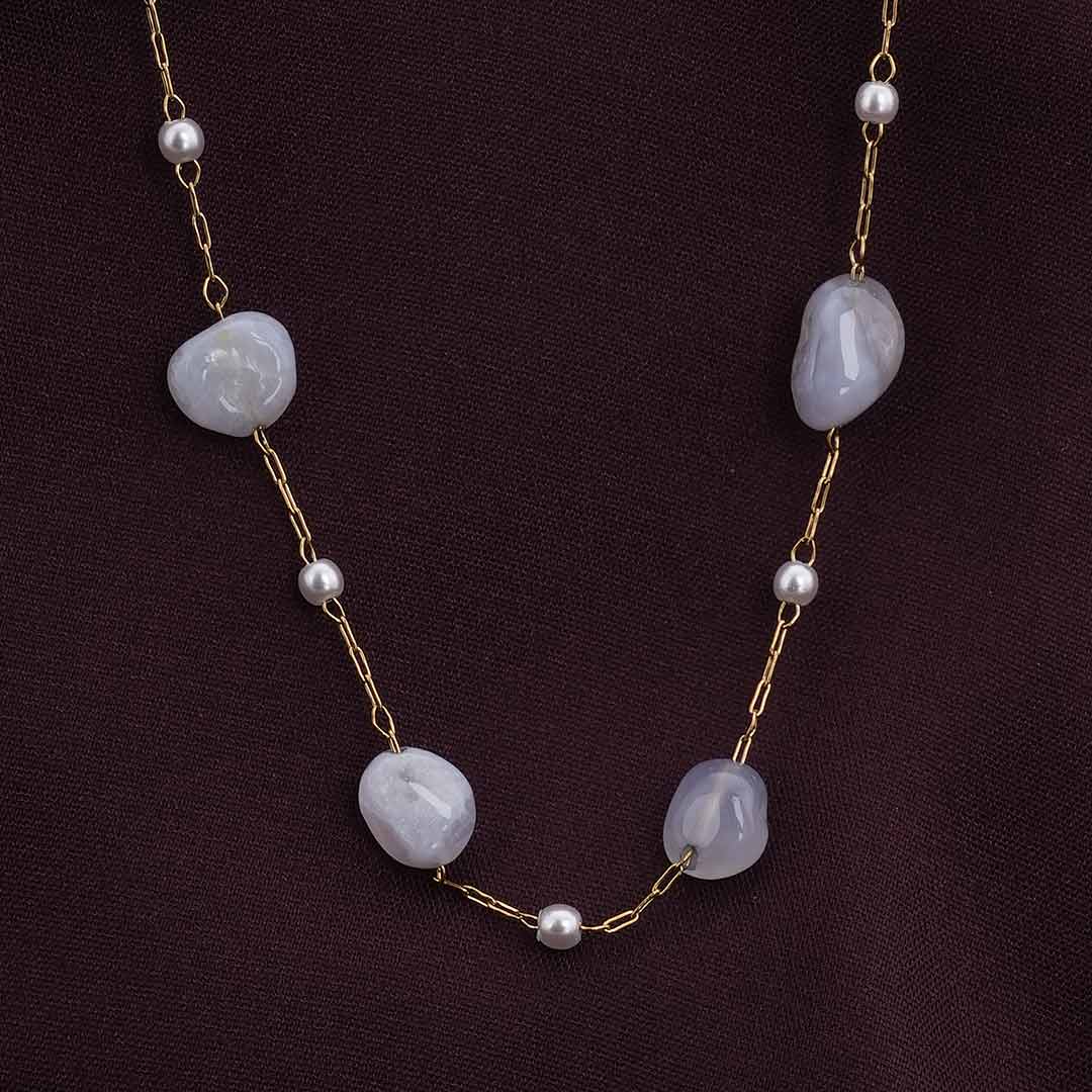 Bead Pearl Gold Necklace