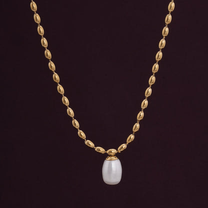 Pearl Seed Chain Necklace