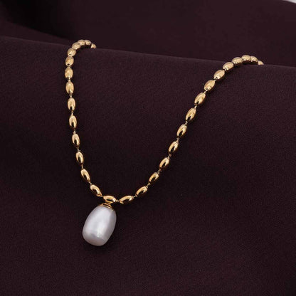 Pearl Seed Chain Necklace