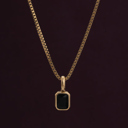 Graceful Black Stone Pendant