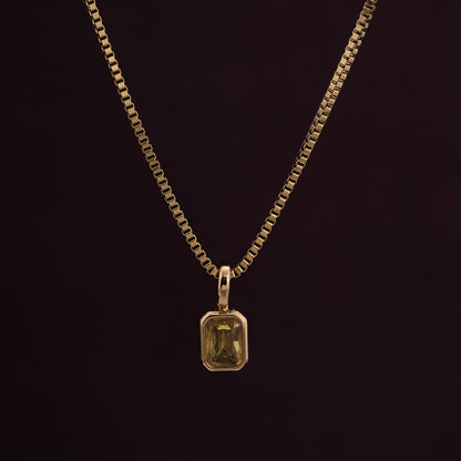 Graceful Yellow Stone Pendant